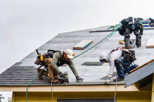 Professional Roof Replacement technician working in Harrisville, RI